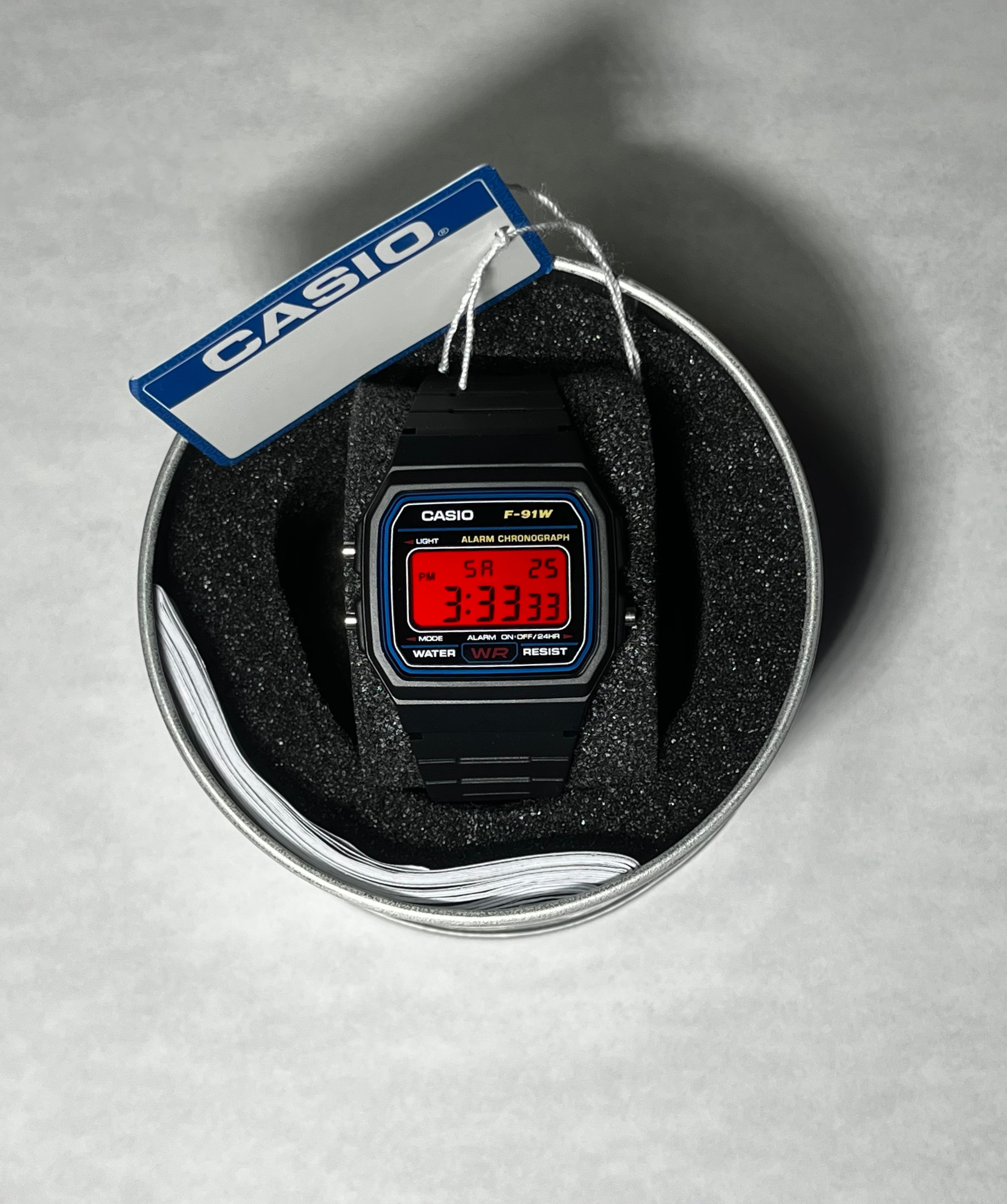 Casio F-91W Rojo — Reloj Casio modificado