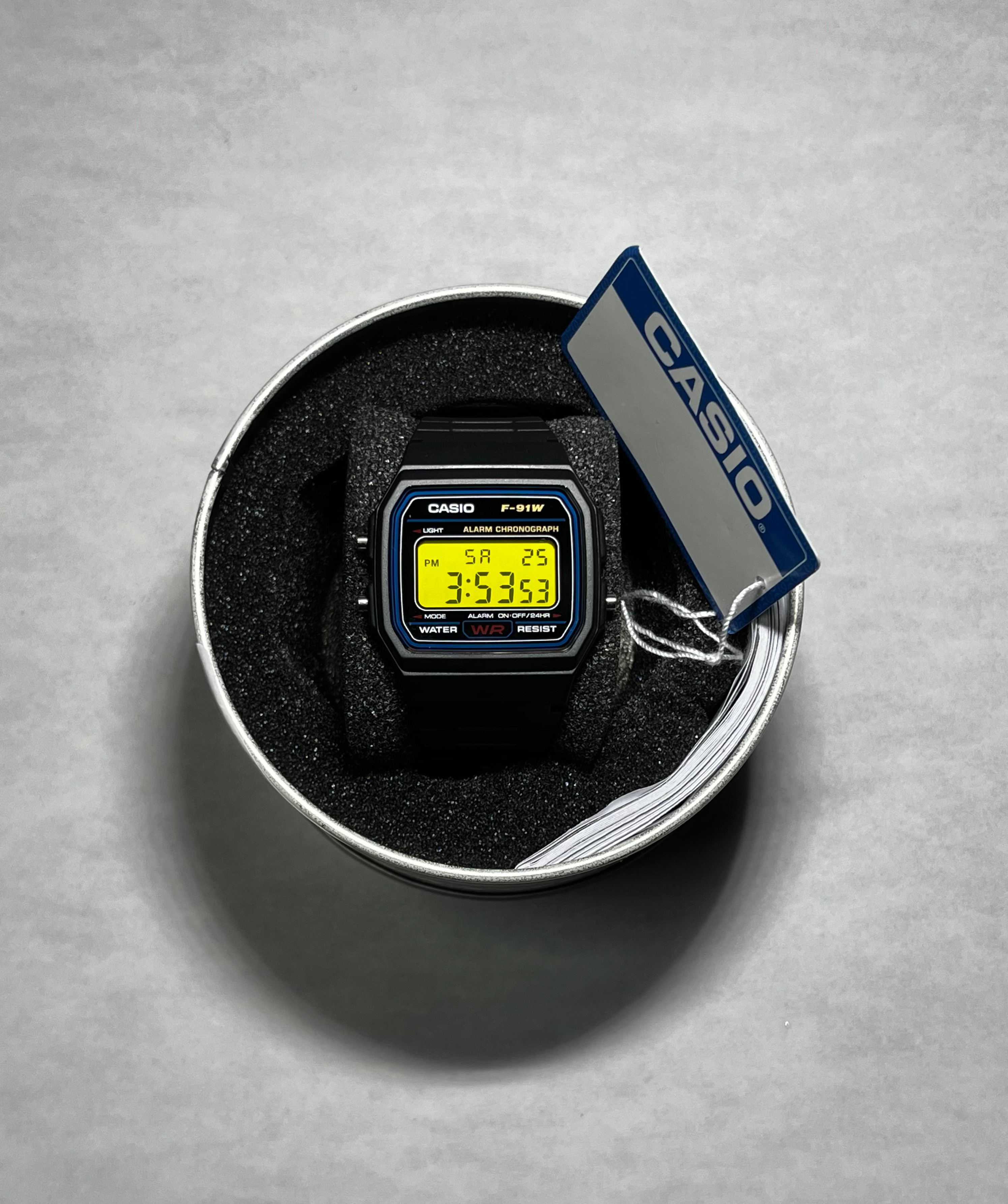 Casio F-91W Amarillo — Reloj Casio modificado