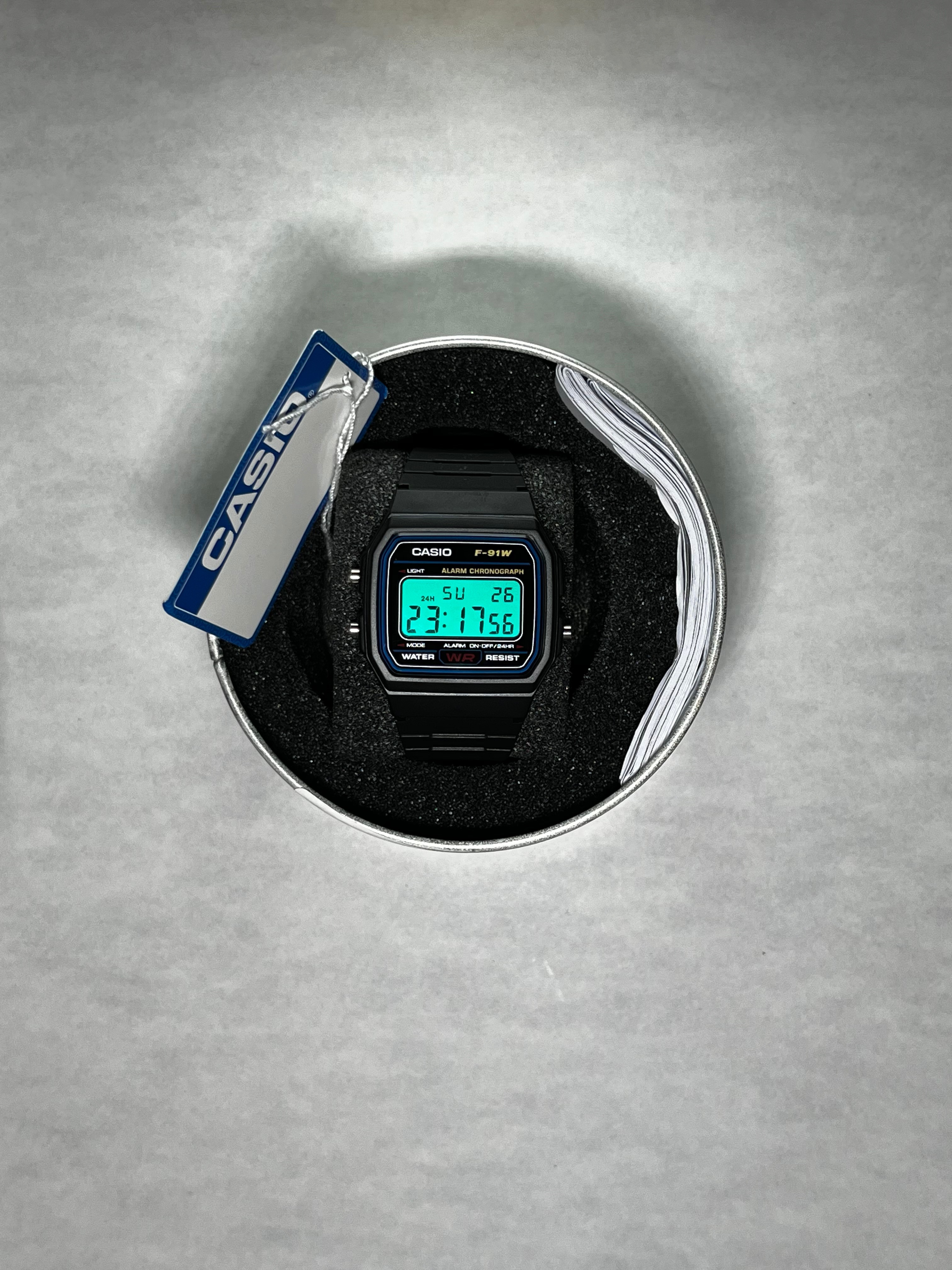 Casio F-91W Turquesa — Reloj Casio modificado