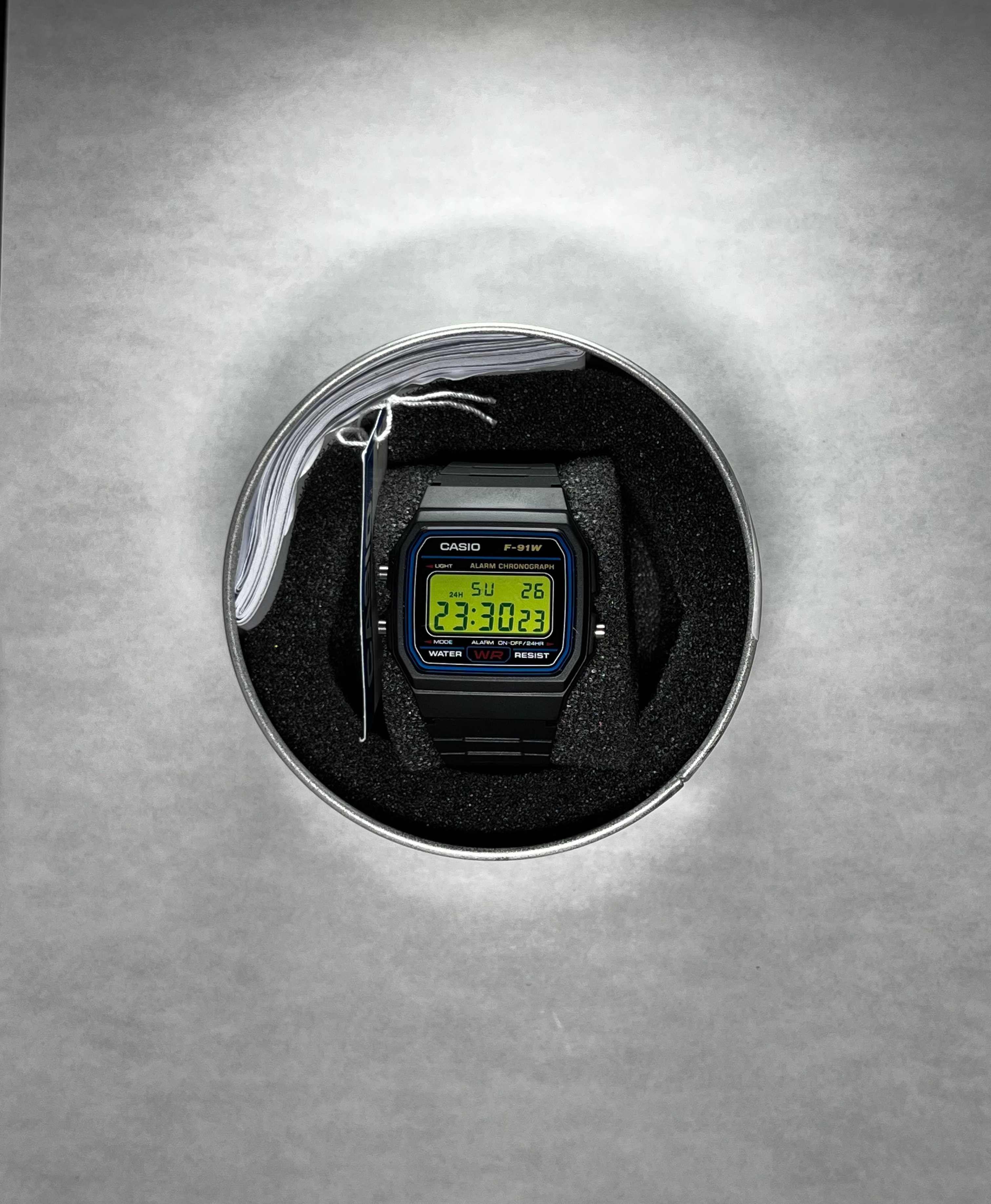 Casio F-91W Verde Eléctrico — Reloj Casio modificado