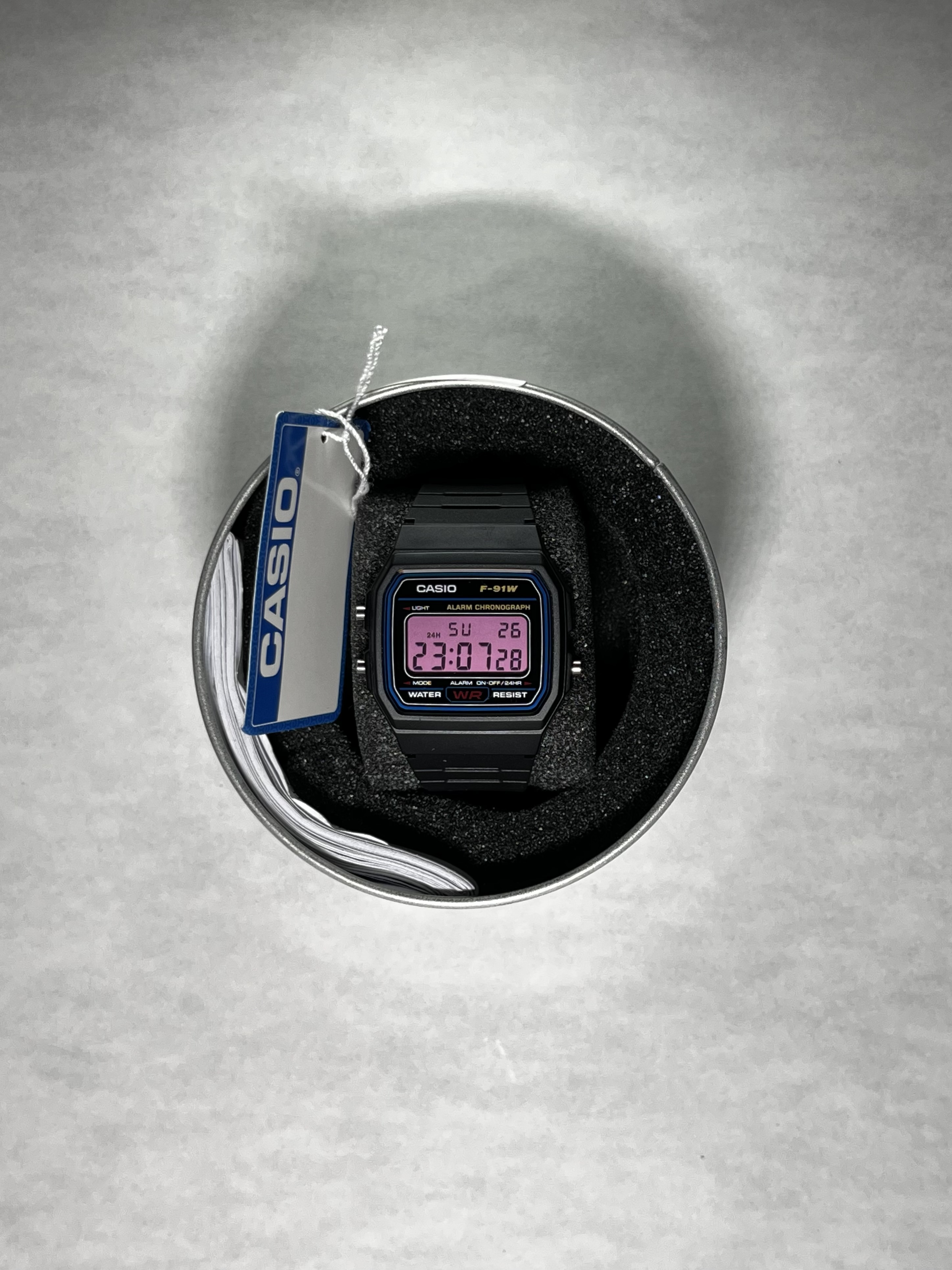 Casio F-91W Rosa — Reloj Casio modificado